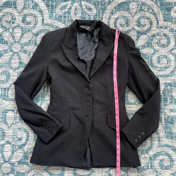 Norma Kamali Black Single Breasted Blazer Jacket‎ - Size 4 - Picture 5 of 7